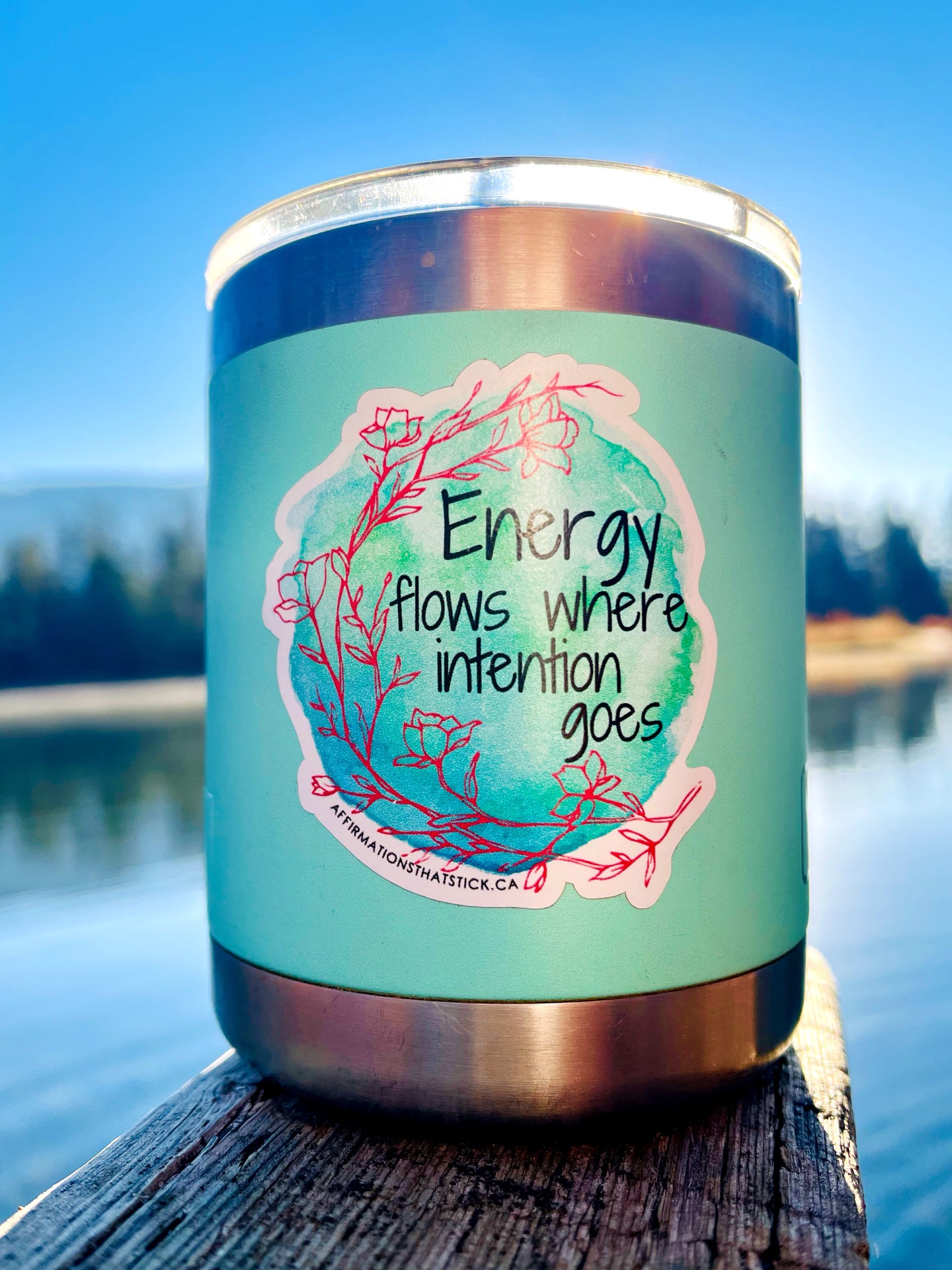 Energy flows Affirmation Sticker-Affirmations That Stick CA